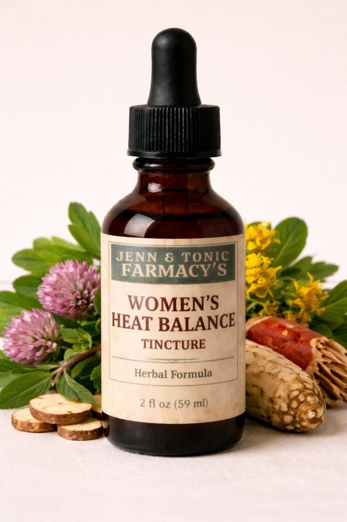 A 2 fl oz dropper bottle of Jenn & Tonic Farmacy’s 