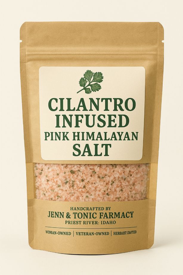 Cilantro Infused Pink Himalayan Salt