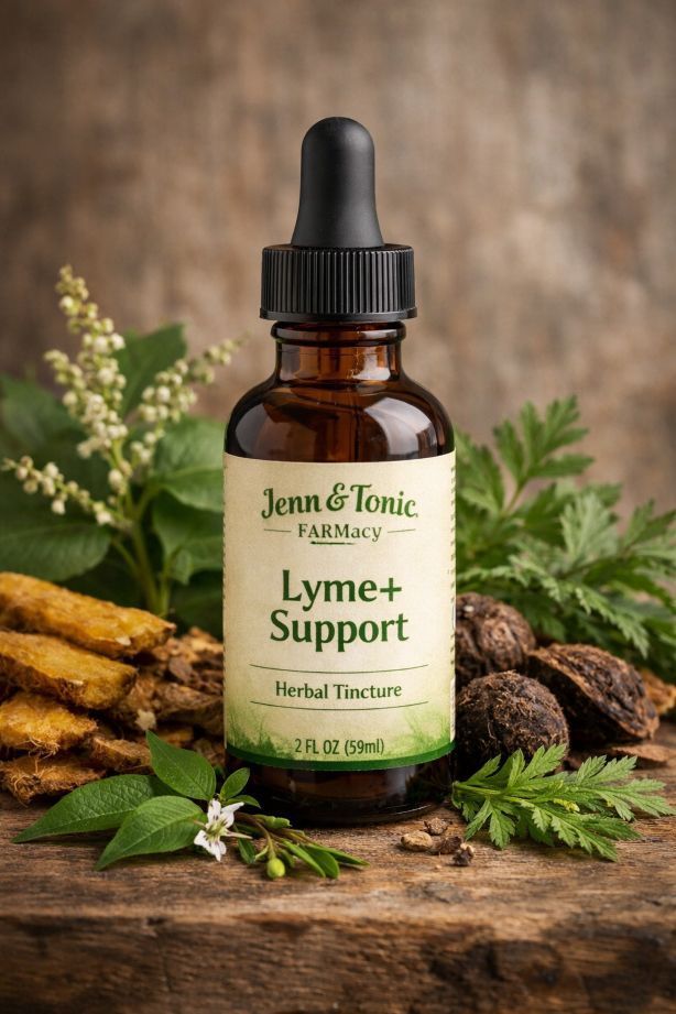 A bottle of Jenn & Tonic 