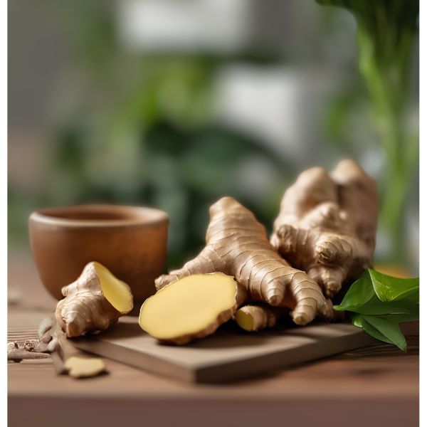 Ginger representing ginger extract or tincture