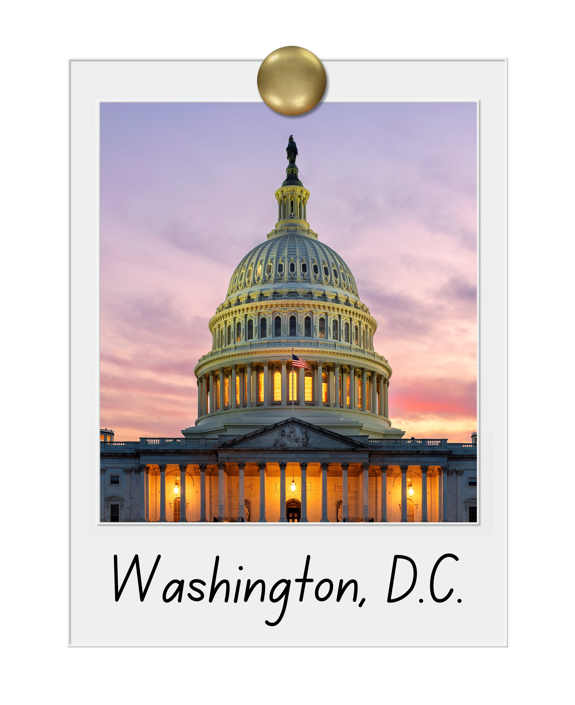 A picture of the capitol building in washington d.c.