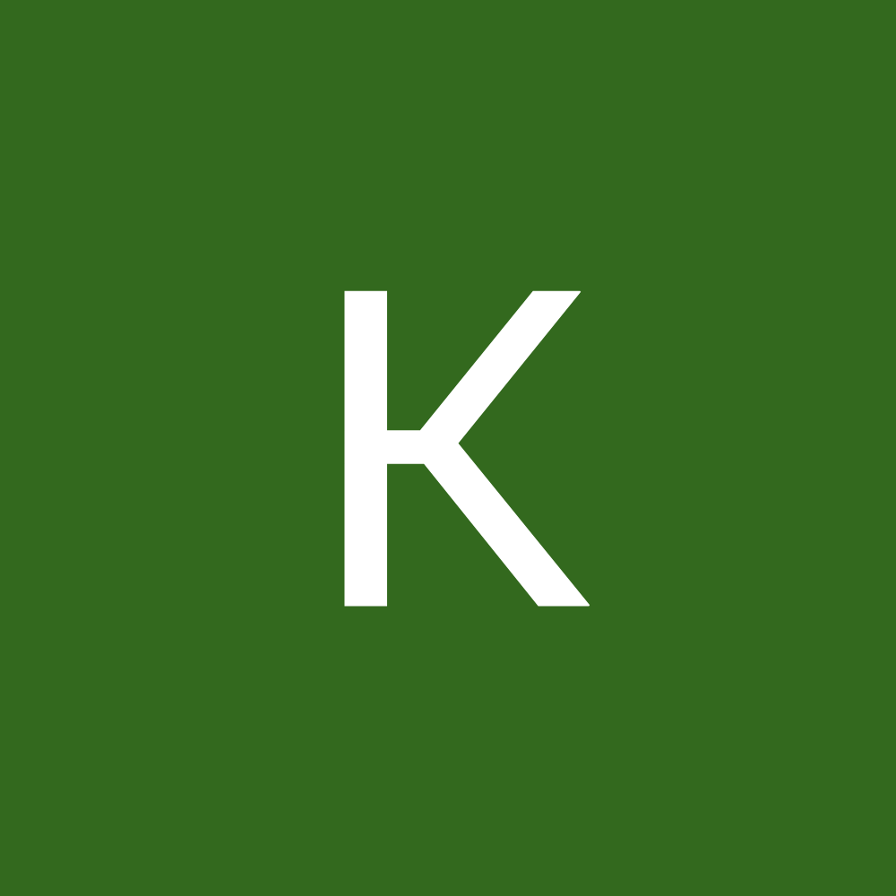The letter k is white on a green background.