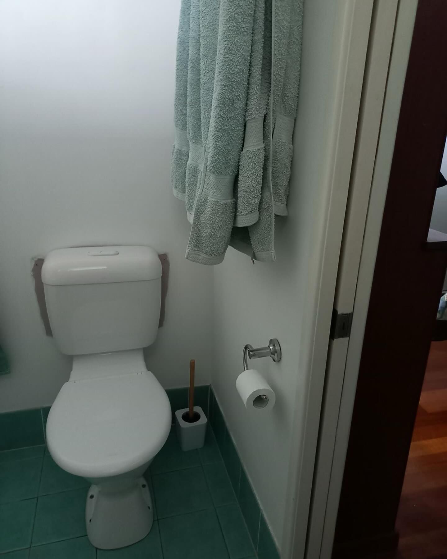 Bathroom With a Toilet — Luke Barry Plumbing in Miami, QLD