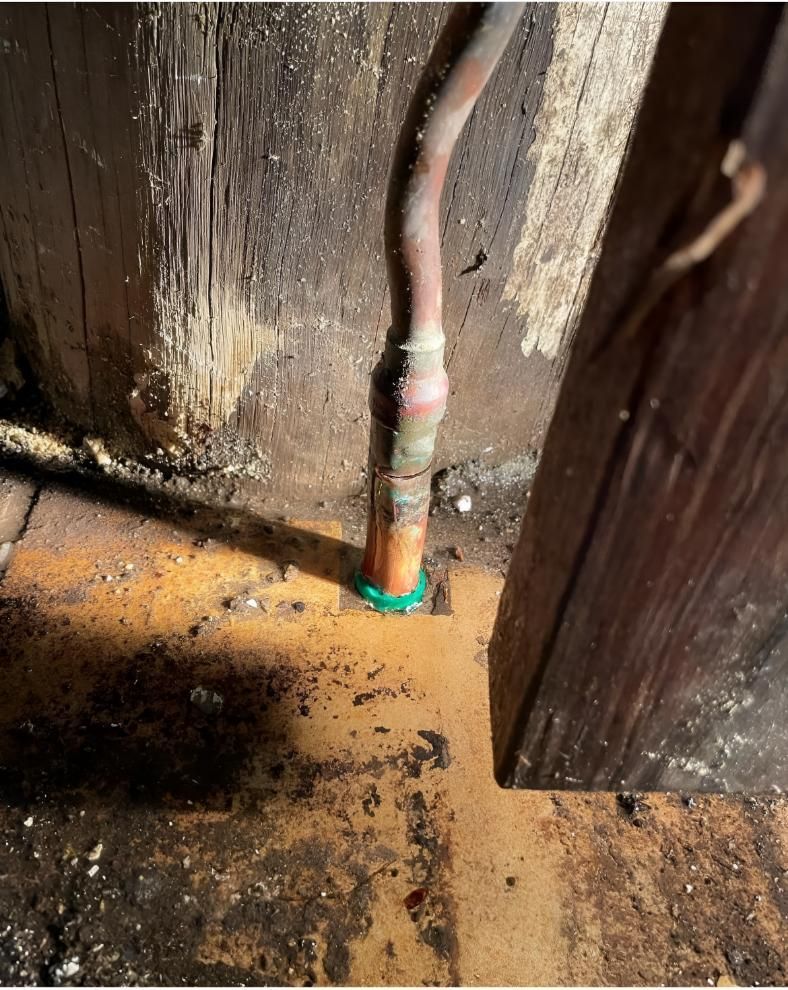 Copper Pipe is Sitting on the Floor — Luke Barry Plumbing in Upper Coomera, QLD