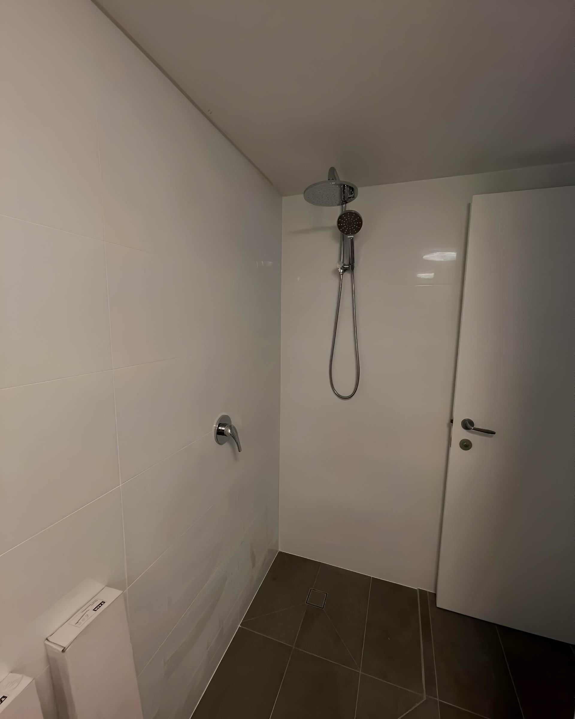 Bathroom With a Shower Head and a Toilet — Luke Barry Plumbing in Varsity Lakes, QLD