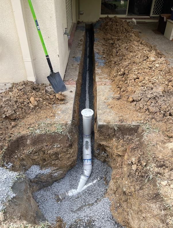 Sewer Connection is Being Installed — Luke Barry Plumbing in Robina, QLD