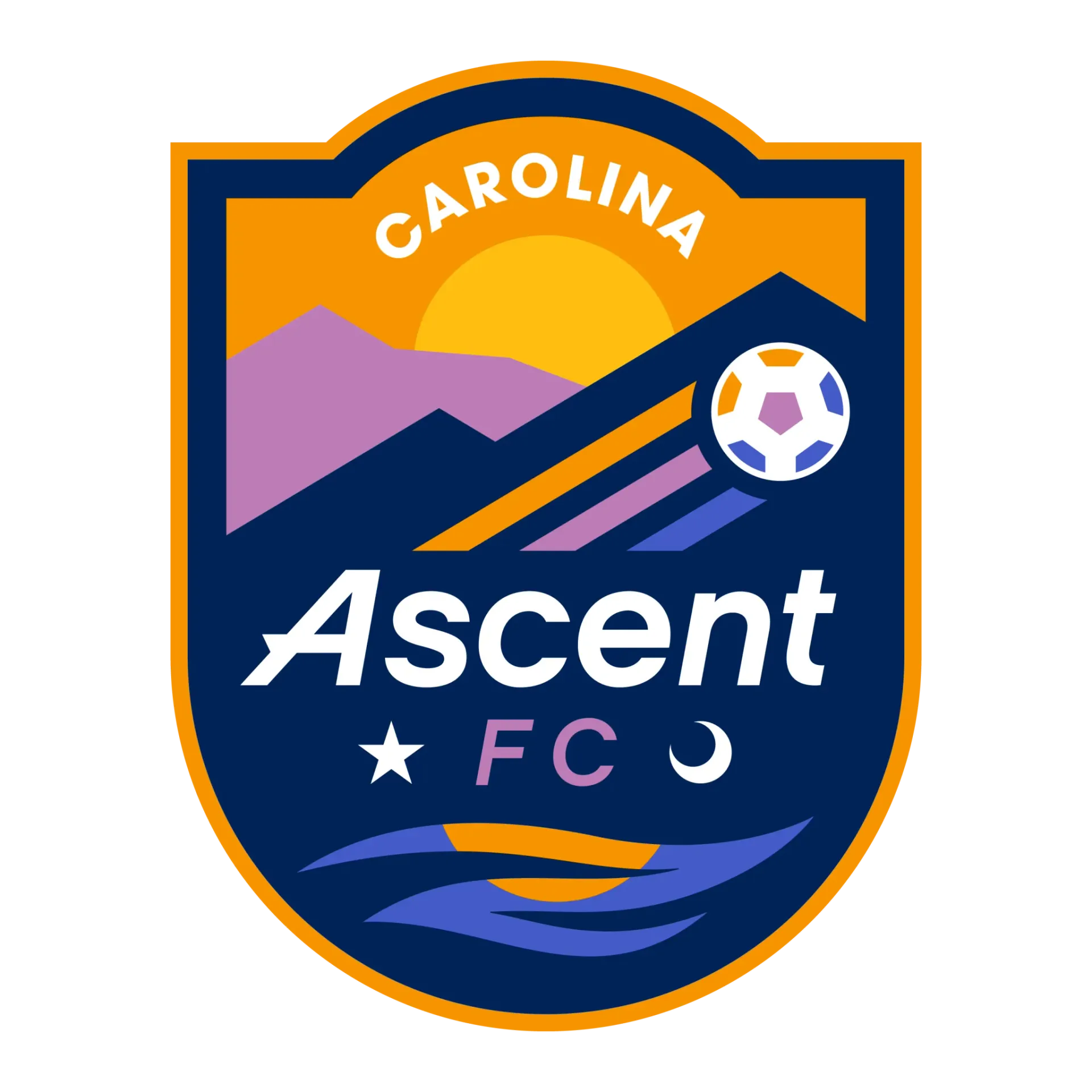 A logo of Carolina AscentFC.