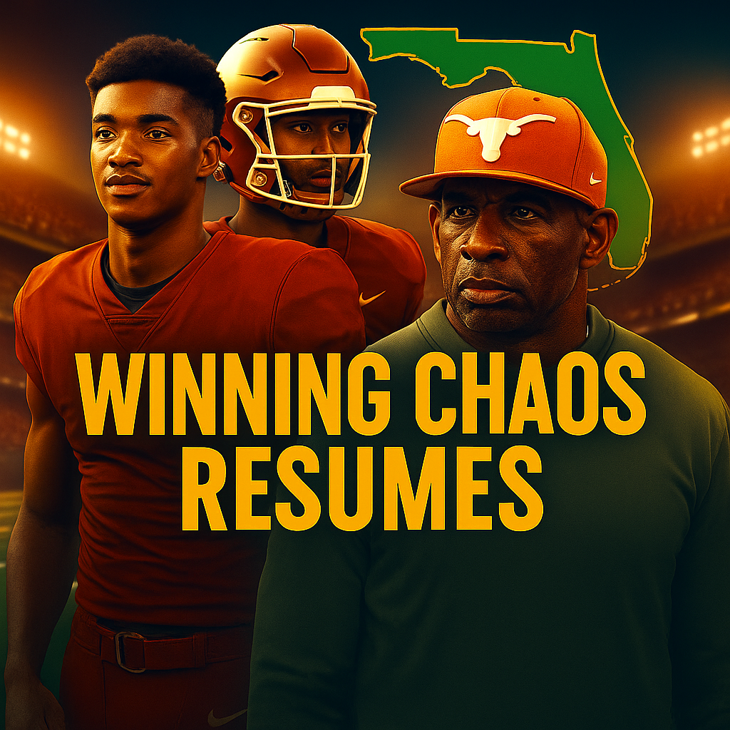 college football players and coach
