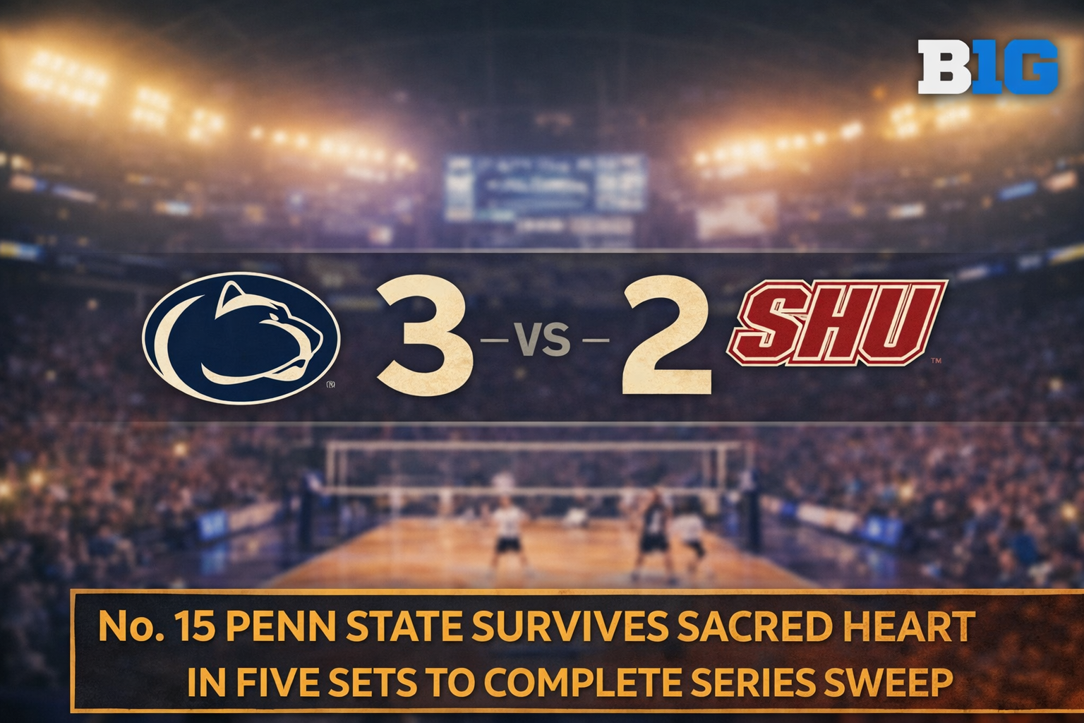 volleyball logo and score