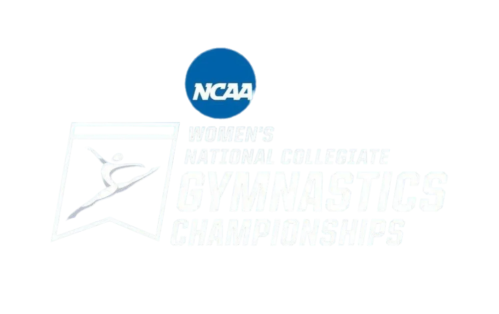 A logo for the ncaa women 's national collegiate gymnastics championships