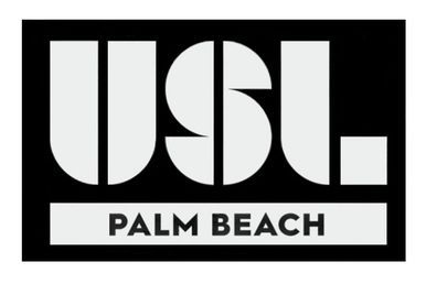 A logo of USL Palm Beach.
