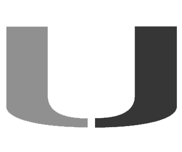 A black and white image of the letter u on a white background.