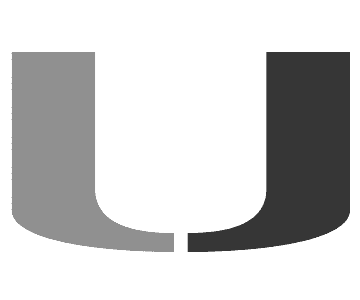 A black and white image of the letter u on a white background.