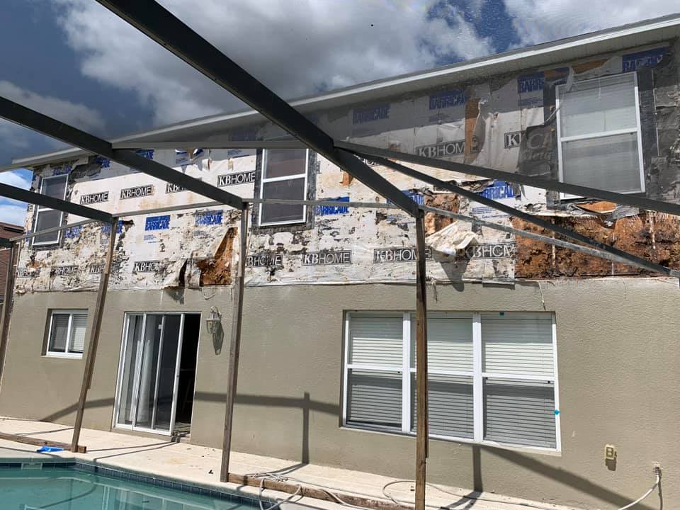 Stucco Repair Before | Wesley Chapel, FL | Stucco Pros of Tampa Bay