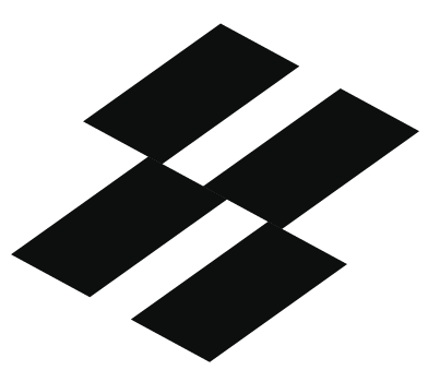 A black and white logo on a white background that looks like a piano keyboard.