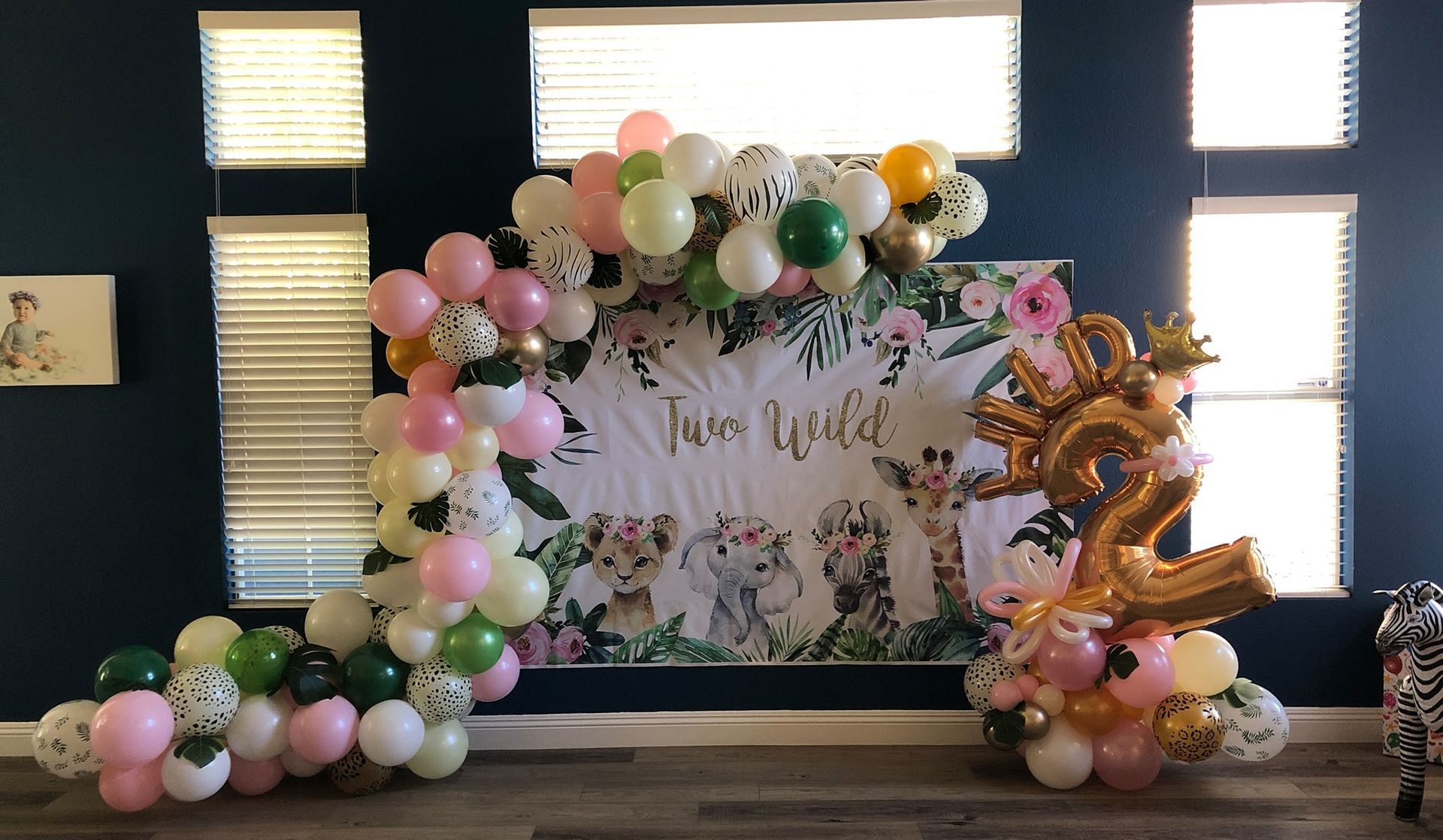 Custom Organic Demi-Arch for 2nd Birthday
