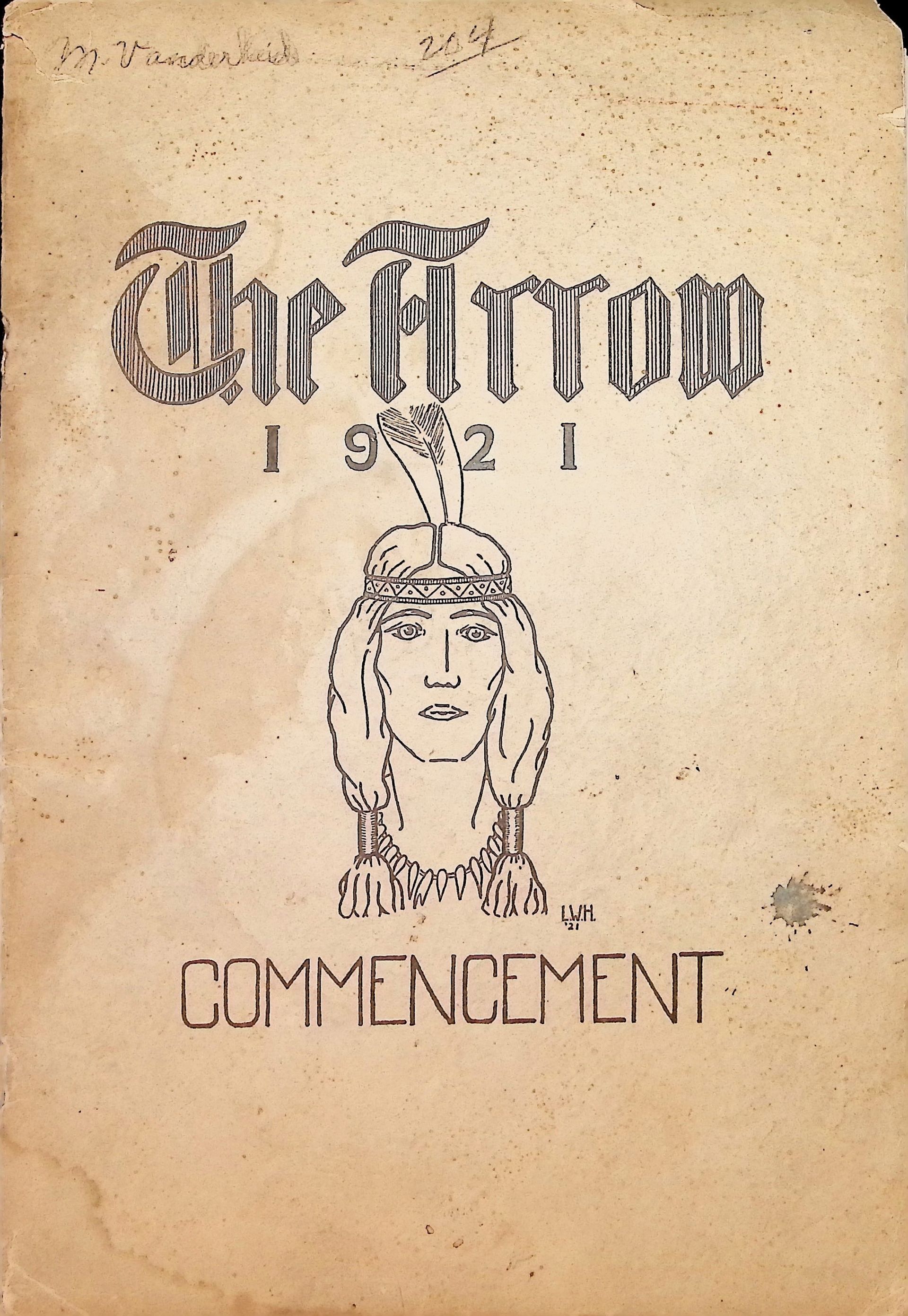 An old book titled the arrow commencement