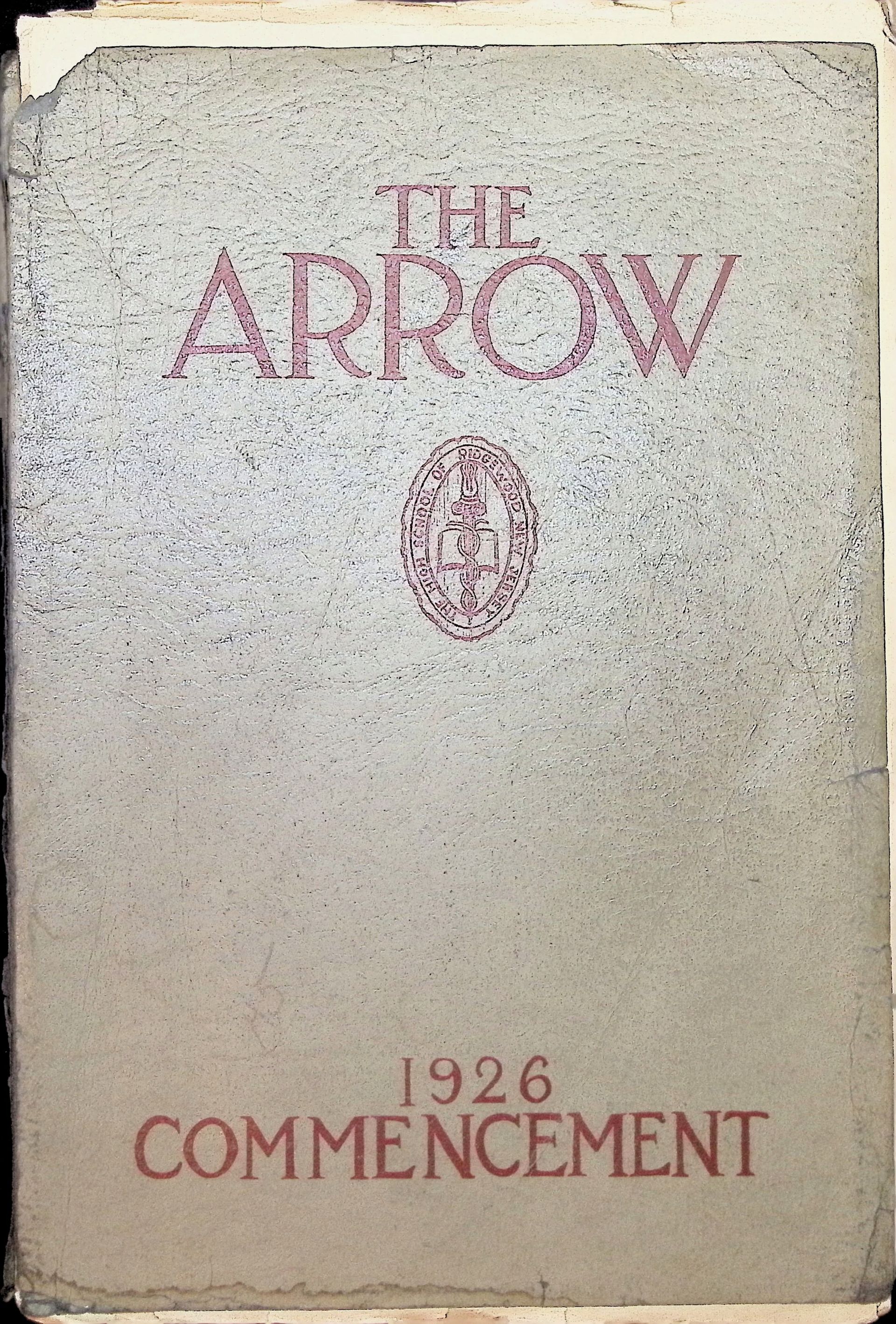 A book titled the arrow 1926 commencement