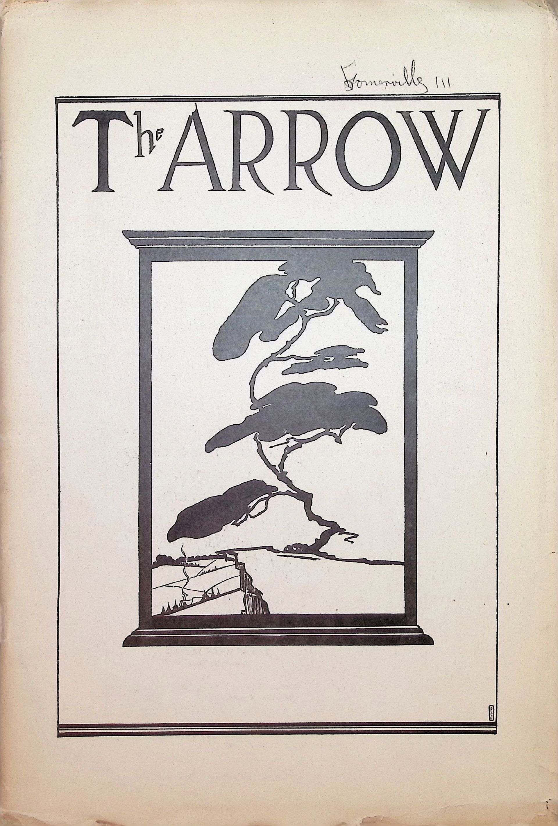A book called the arrow has a picture of a tree on the cover