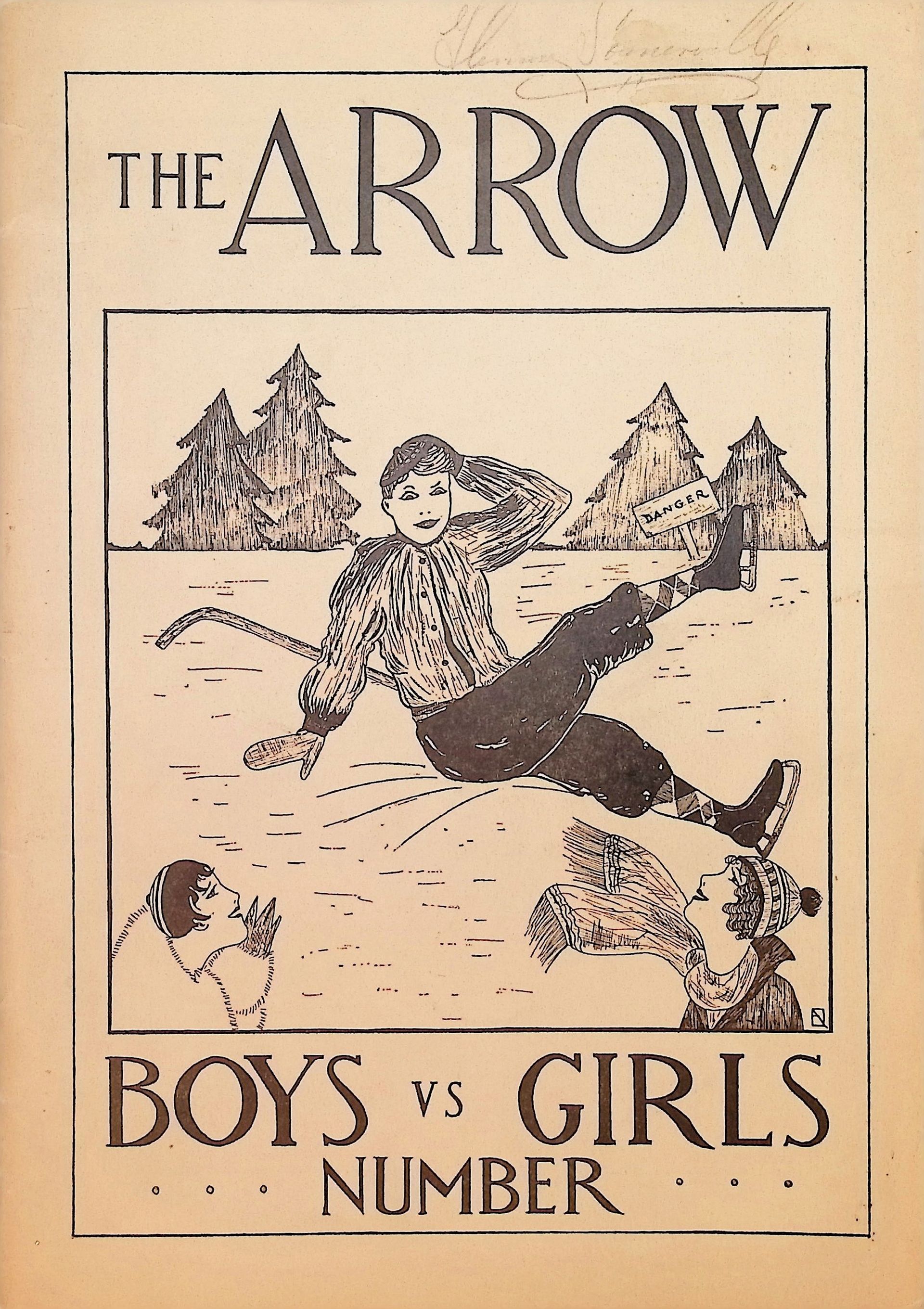 A book called the arrow boys vs girls number