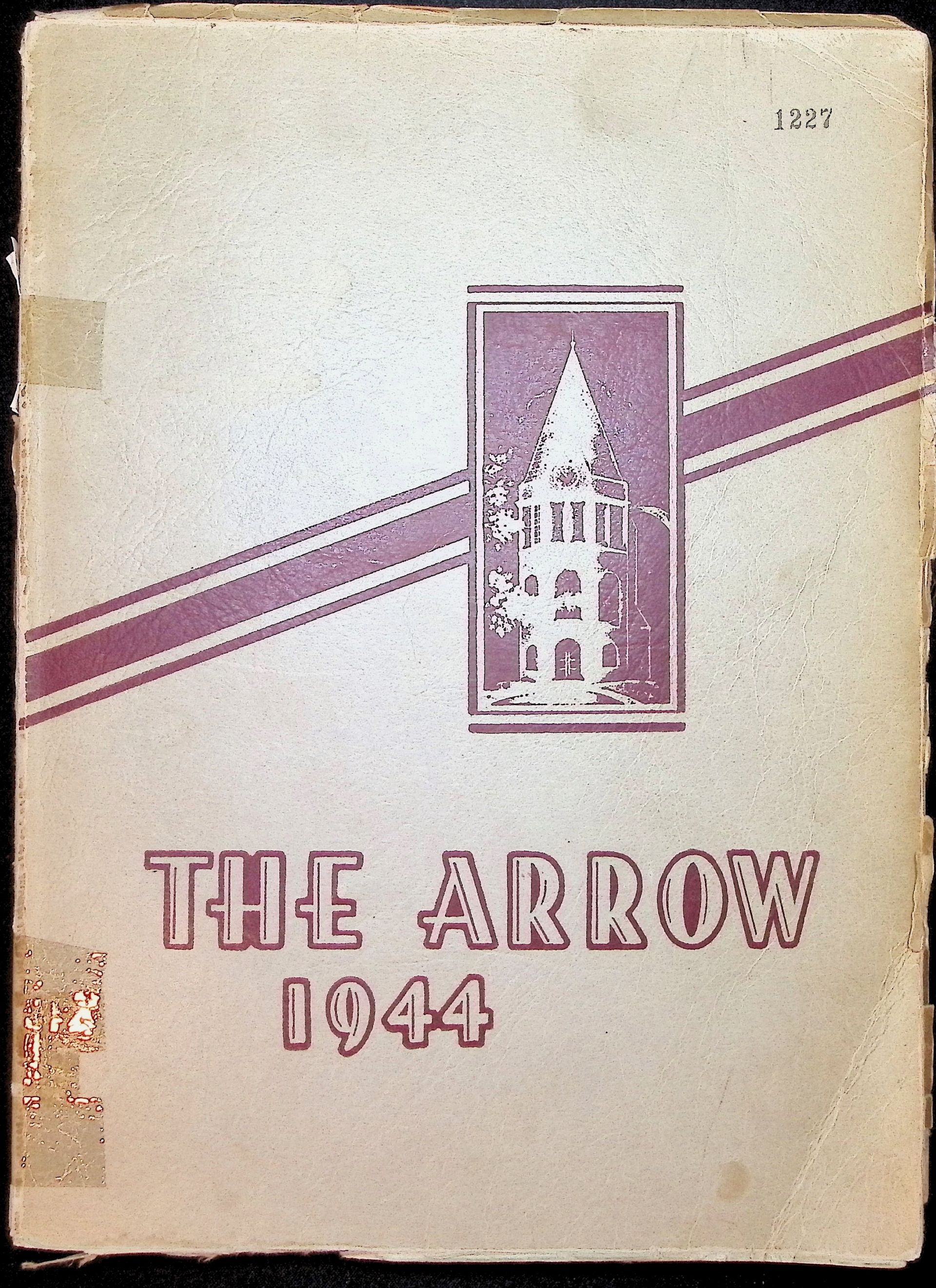 The cover of a book titled the arrow 1944