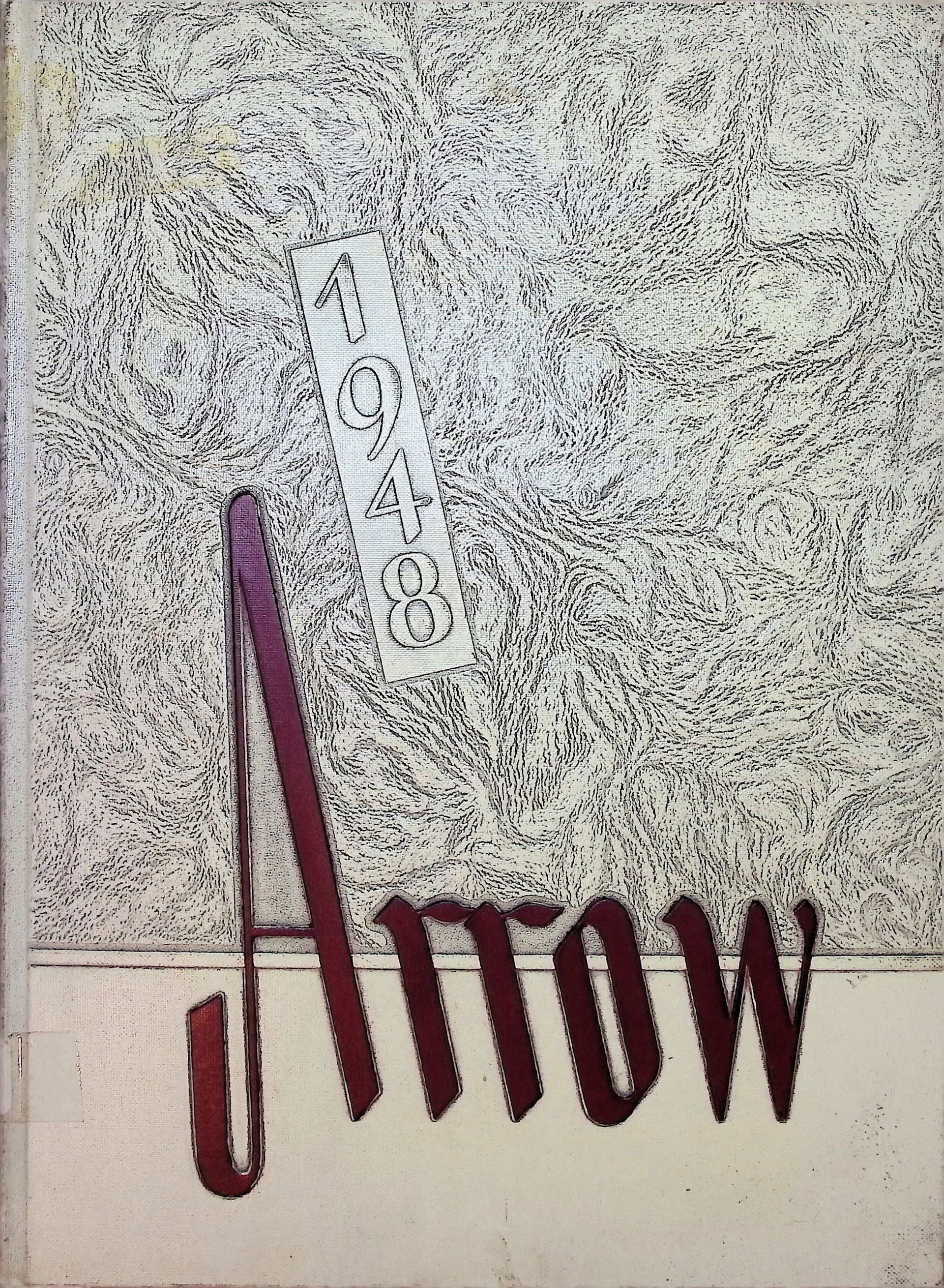 The word arrow is written in red on a white background