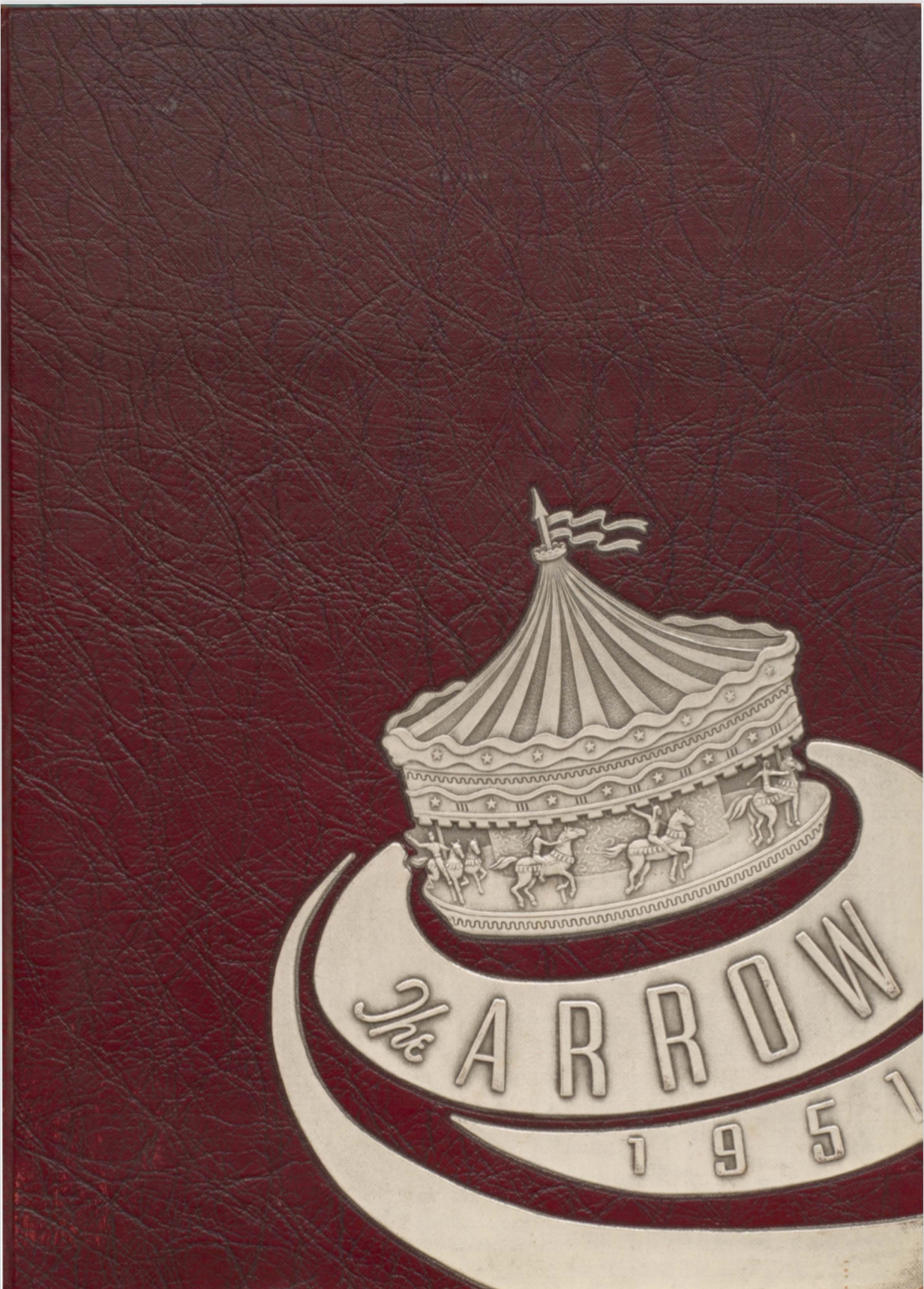 A carousel on the cover of a book that says arrow