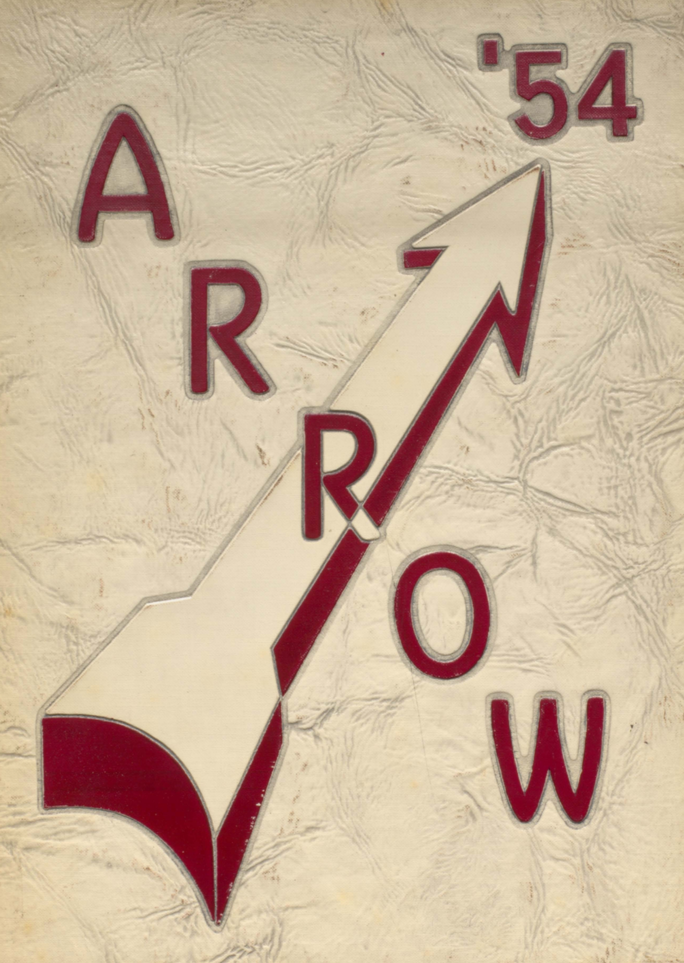 An arrow with the number 54 on it