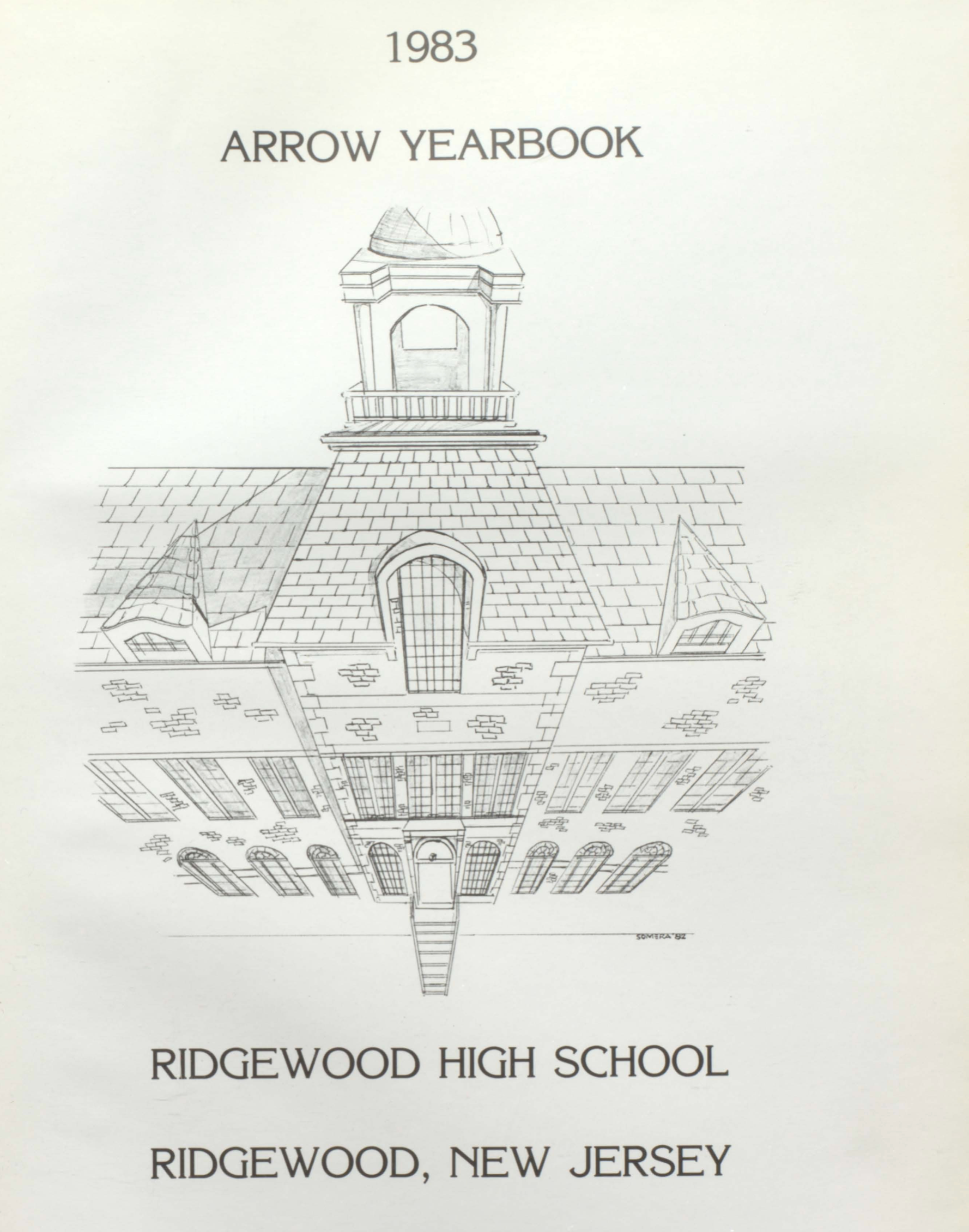 An arrow yearbook for ridgewood high school in new jersey