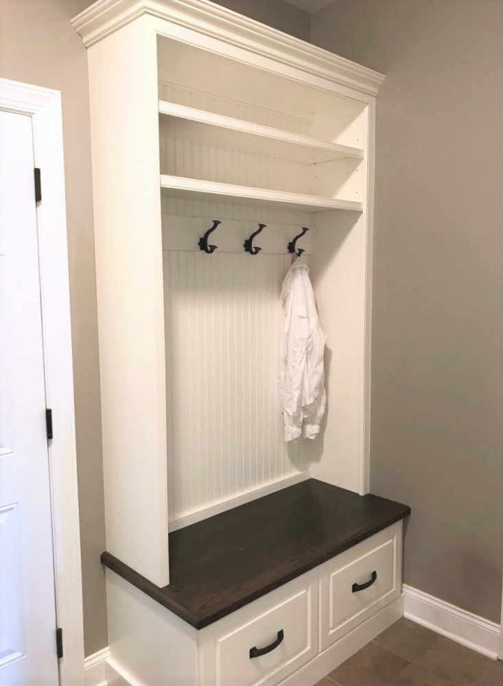 mud room shelving and storage