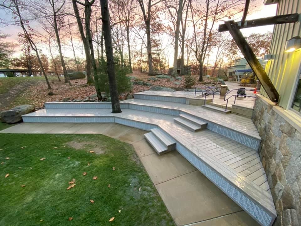 large multi level all weather deck