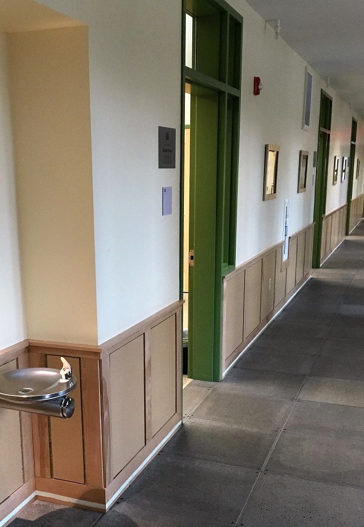 paneling for school hallway