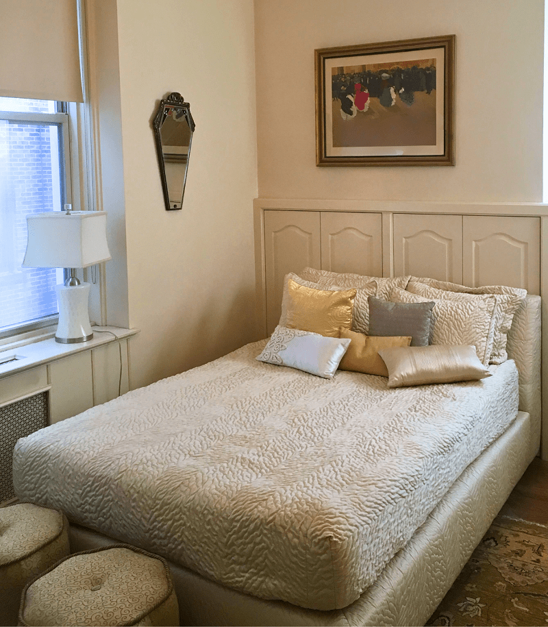 woodwork and storage done for small bedroom