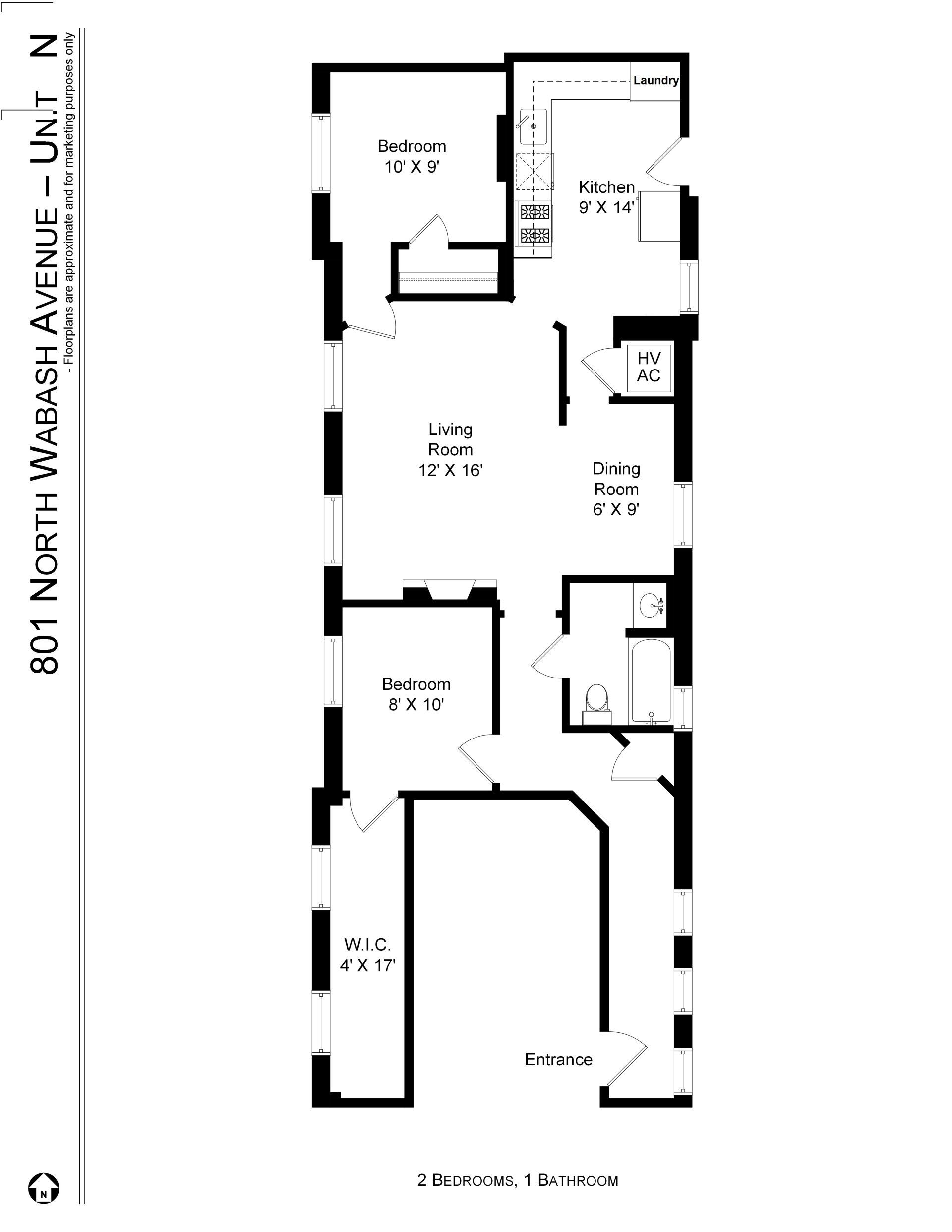 805 Unit N w Laundry