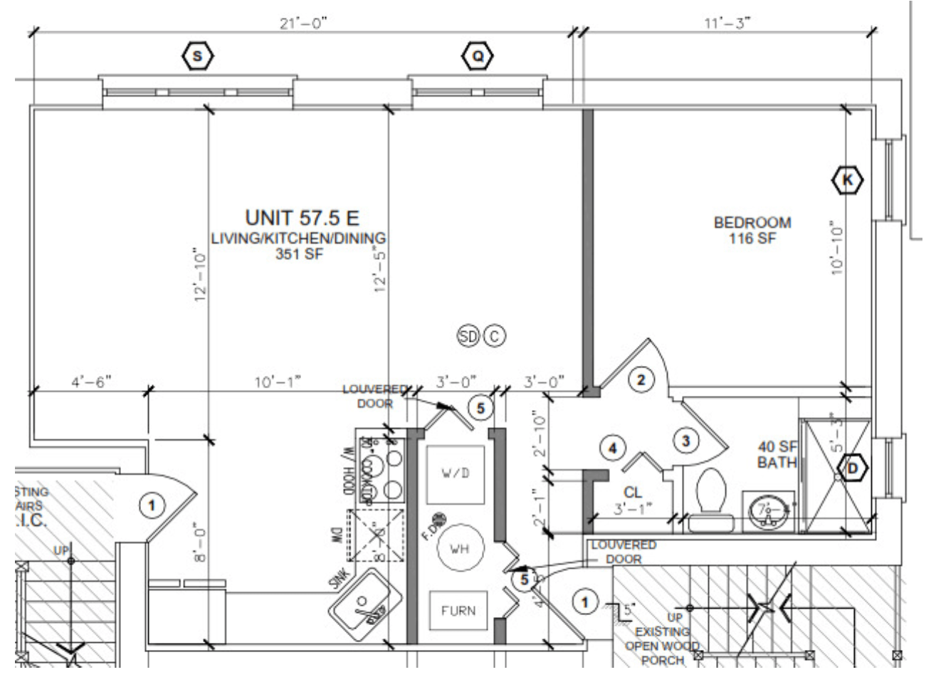 5557.5 N Magnolia Ave Unit E Floor Plan