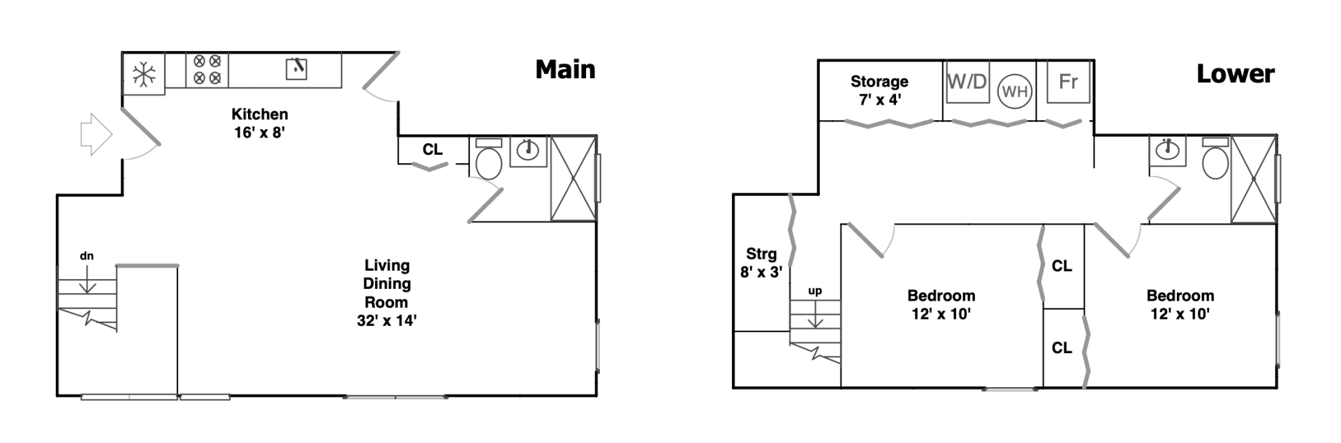 5555 N Magnolia Ave Unit #1E Floor Plan