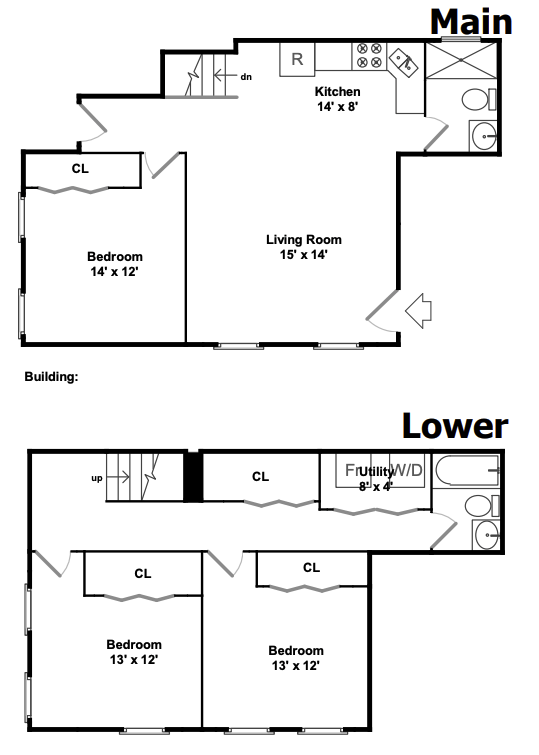 Unit #1F Floor Plan