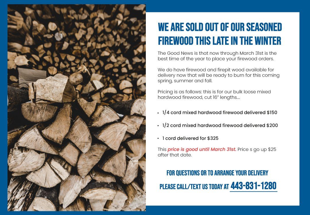 Firewood Delivery Services in Baltimore, MD