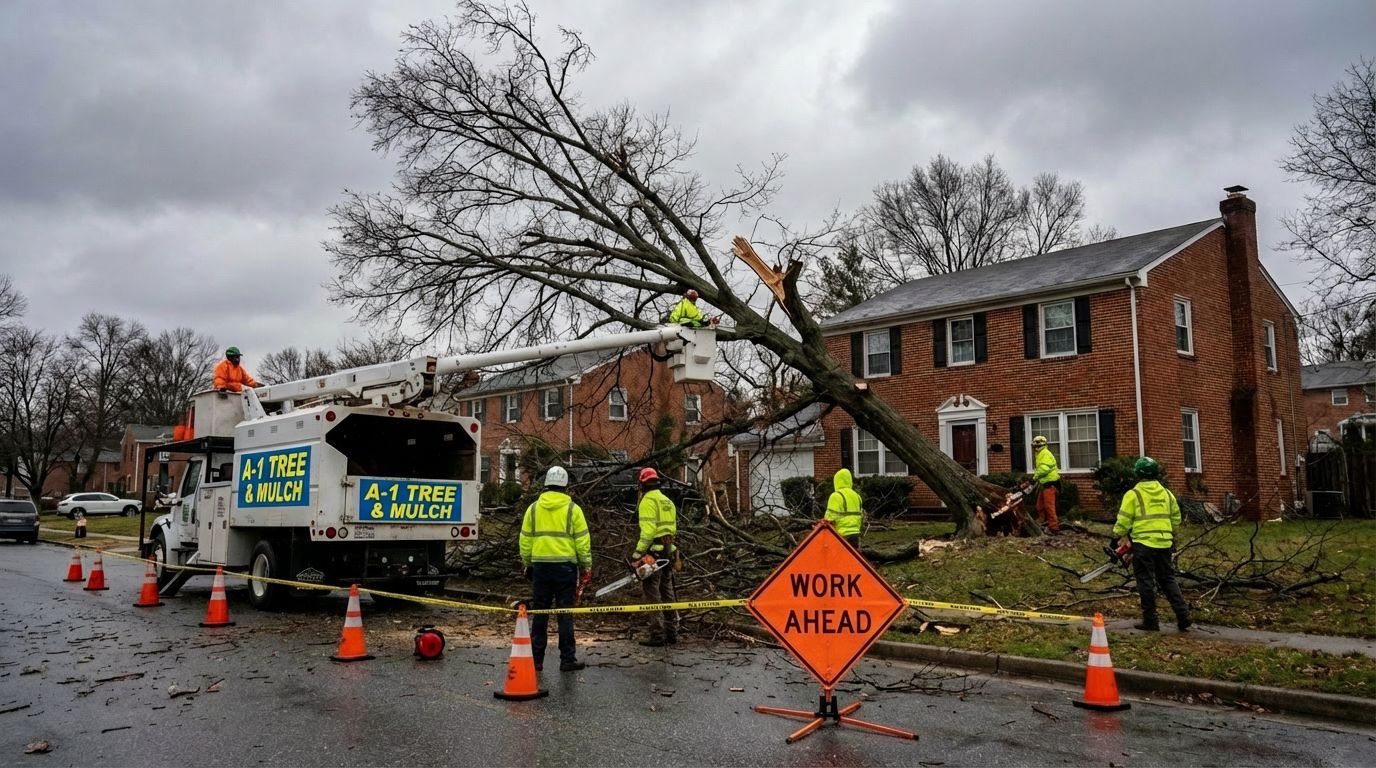 Emergency tree service in Baltimore after storm damage