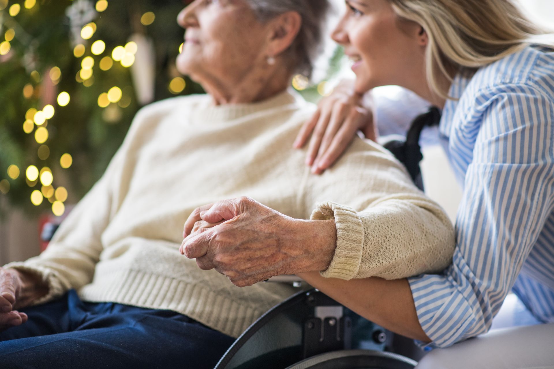 caregivers helping seniors navigate the holidays