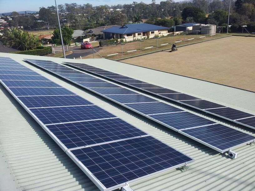 Solar Panels on a Roof, Angled Toward the Sun — Gold City Solar & Electrical in Tin Can Bay, QLD