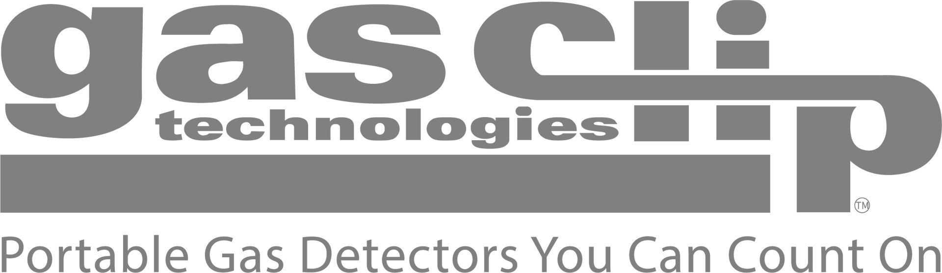 Gas Clip Technologies logo with text: Portable Gas Detectors You Can Count On.
