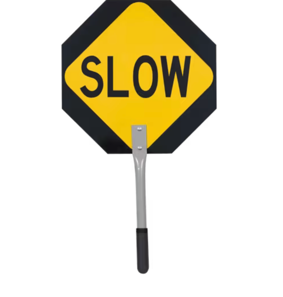 Yellow and black octagon