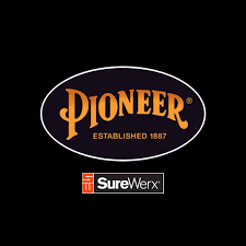 Pioneer logo with an oval containing the word 