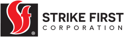Logo of Strike First Corporation; red 