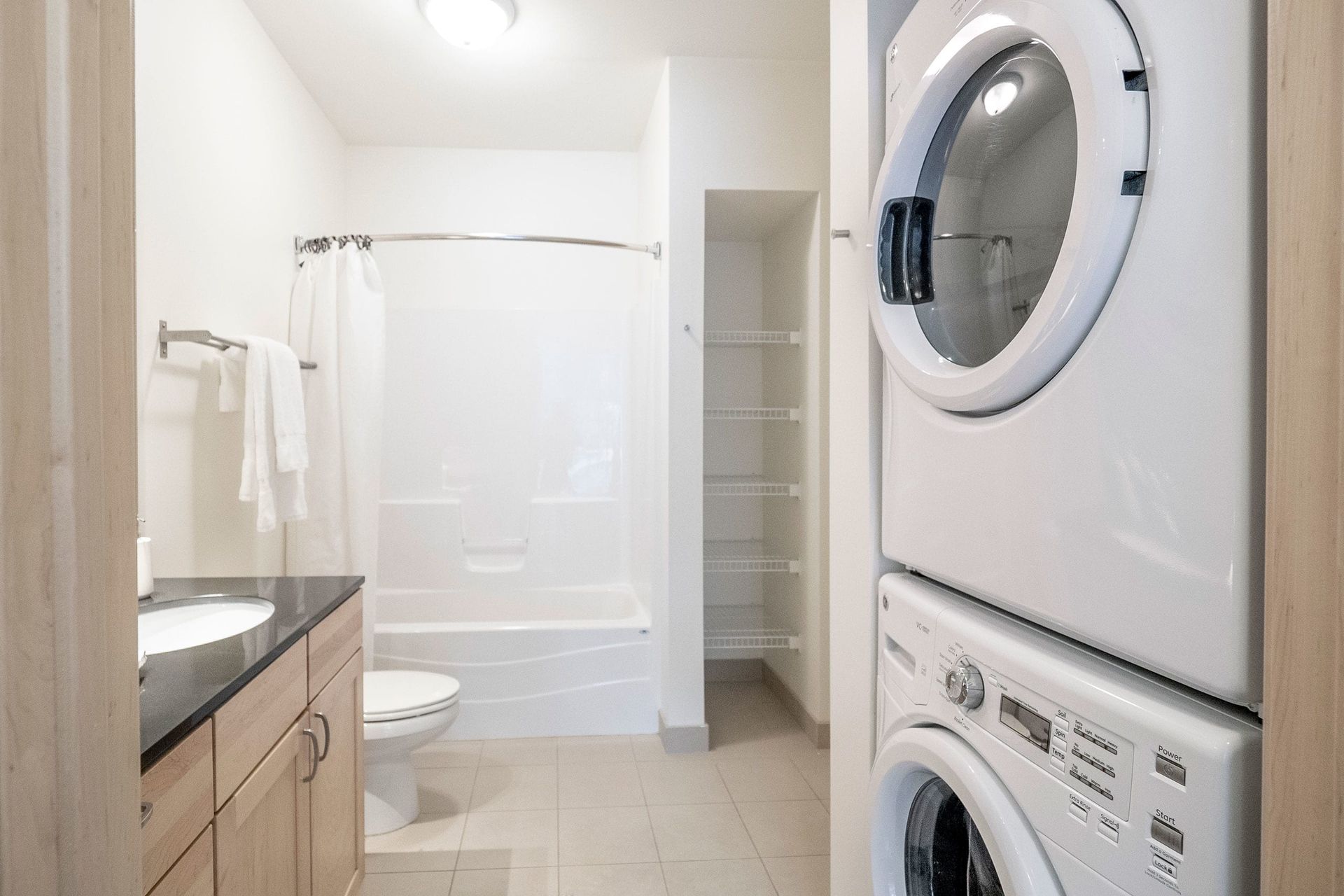 In-unit laundry at 7west in Minneapolis, MN.