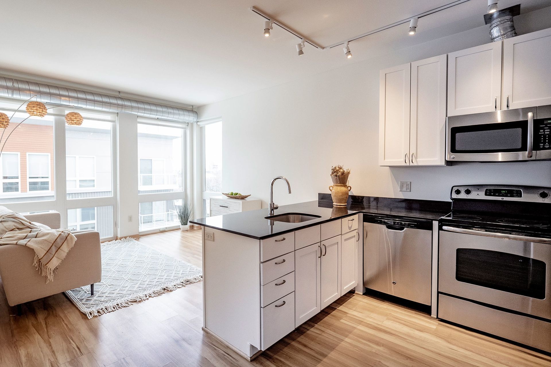 Kitchen at 7west in Minneapolis, MN.