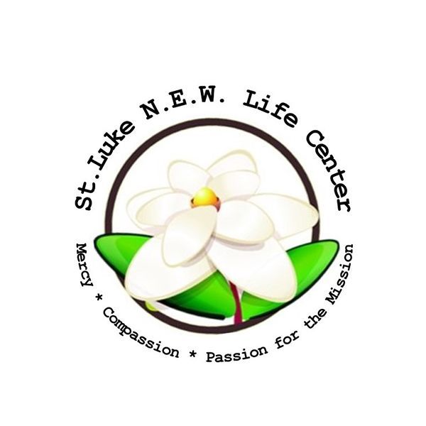a logo for the st. luke new life center