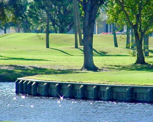 Golf Course Bulkheads — Sarasota, FL — Custom Dock & Davit, Inc.