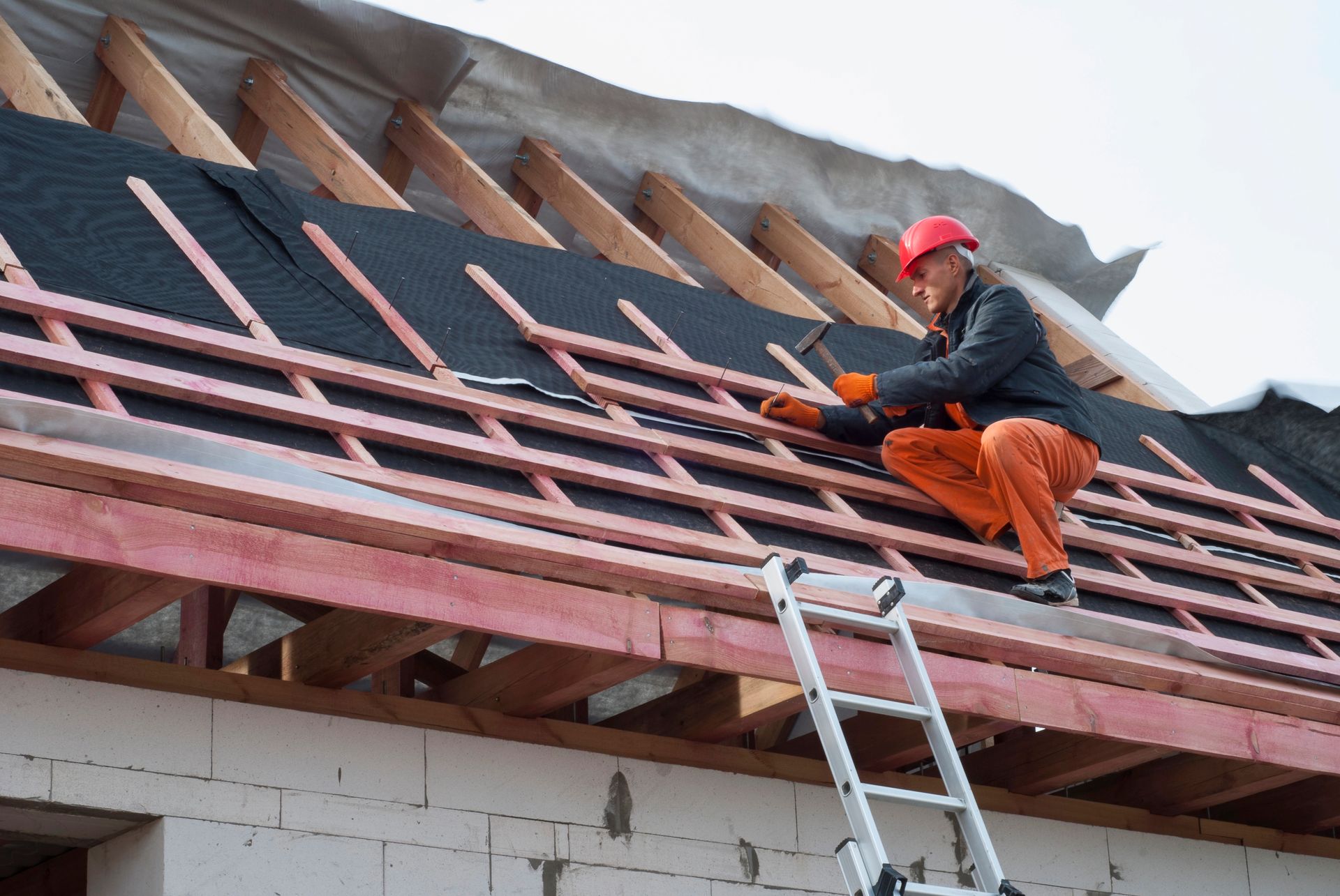 trabajos en techo de una casa